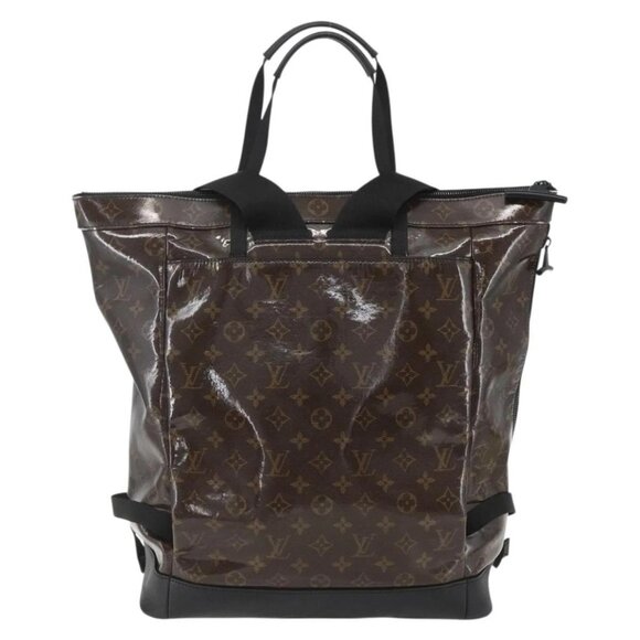 LOUIS VUITTON Monogram Eclipse Glaze Zipped Tote Backpack M43900 LV main image 6